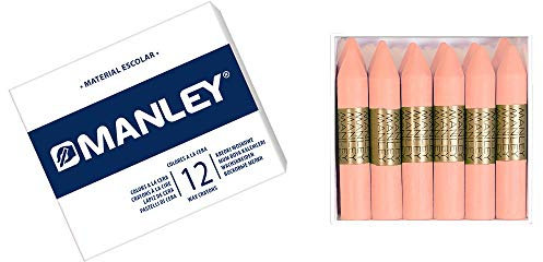MANLEY MNC04760 Box 12 Wachsmalstifte, carne