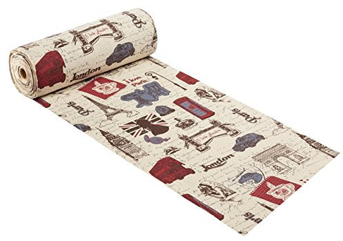 Deko-Stoff 29 cm x 15 m, Vintage Reisen