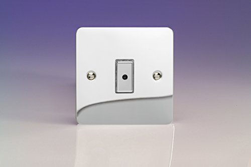 Varilight 1-Gang 1-Way Remote/Tactile Touch Control Master LED Dimmer Light Switch 1 x 0-100W (Max 10 LEDs) Polished Chrome JFCE101