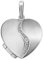 CLEVER SCHMUCK Silbernes Herzmedallion Damen Anhänger Medaillon als Herz mit Zirkonia Stein Sterling Silber 925 im Etui rot Ich Liebe Dich