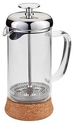 Judge Glass Cafetiere, 3 Cup Coffee Maker (350ml), Removable Cork Base, Scratch-Resistant, Dishwasher Safe - 25 Year Guarantee