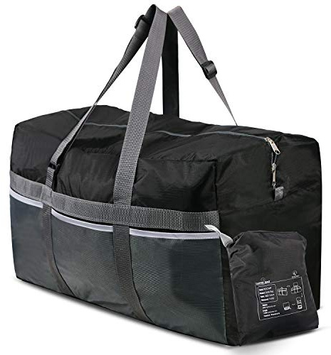 REDCAMP Sac de Voyage Pliable, Grand Sac de Sport, 75 L/96 L/100 L, Sac à Main léger et imperméable