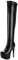 LUXMAX Stivali Alti Donna sopra Il Ginocchio Plateau Tacco Alto Tacchi a Spillo Scarpe Tacco Altissimo con Cerniera (Nero 1) - 43 EU