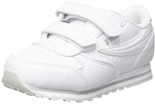 Fila Mixte bébé Orbit Velcro Tdl Sneaker, White Gray Violet, 25 EU