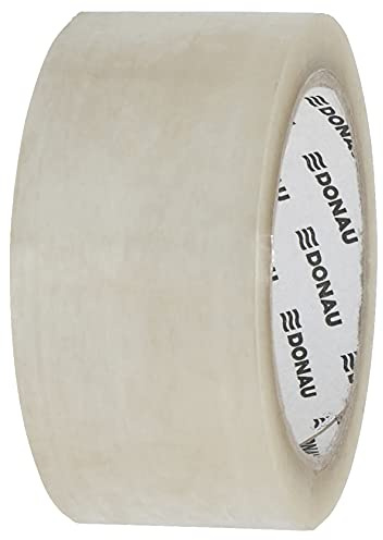 DONAU Packband Hot-Melt 48mm 66m 50mikr Transparent/Umschläge & Zubehör für Versandart/Kautschuk/Art-Strapazierfähig/Material-Ppp/Kautschuk/Farbe-Transparent/Stärke (mm)-50µm