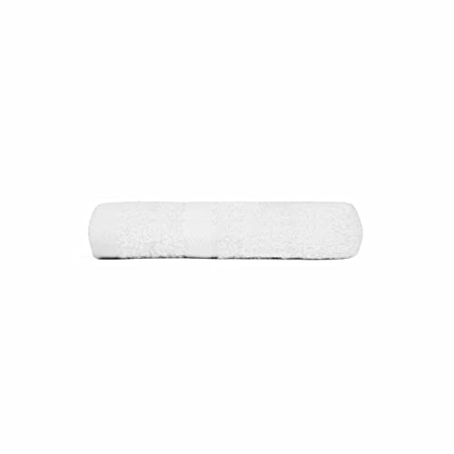 Brentfords Quick Drying 100% White Cotton Bathroom Face Cloth – Premium Quality, Super Absorbent Face Towel - Luxury Single - 30 x 30cm