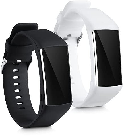 kwmobile Pulsera compatible con Polar A360 / A370 correa - 2x Correas de silicona flexible - Tamaño ajustable