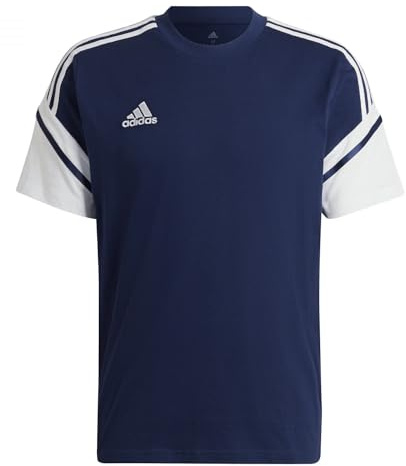 Adidas HA6267 CON22 Tee T-Shirt Men's Team Navy Blue 2/White XS