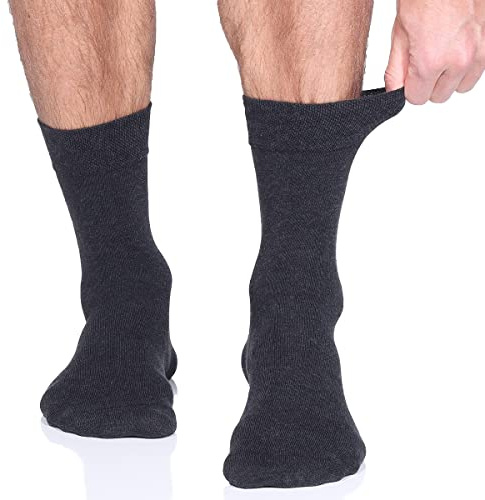 Venasoft 6 Paar Herren Socken Diabetikersocken mit Komfortbund