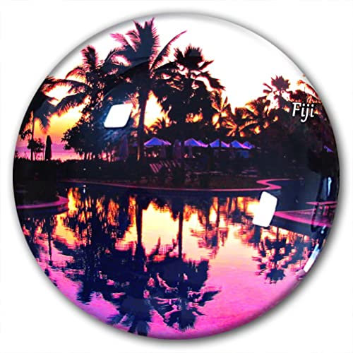Fiji Kühlschrankmagnet, Kühlschrank-Aufkleber, dekorativer Magnet, Reise-Souvenir, Kristallglas