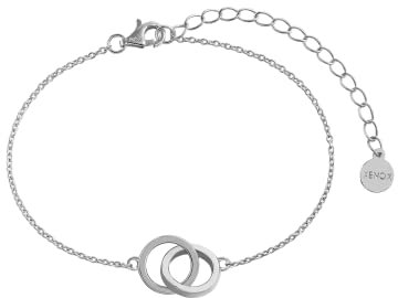 XENOX Damen 925 Sterling Silber Armband mit Anhänger in silberfarben - LUCKY ONES - XS3621