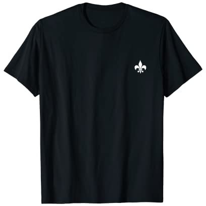 Weiße Lilie, Fleur de Lis, Lys French, kleine geometrische Form T-Shirt
