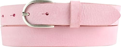 BELTINGER Damen-Gürtel Aus Weichem Vollrindleder Vintage-Look 3 cm | Schmaler Ledergürtel im Used-Look 30mm | Fuchsia 95cm