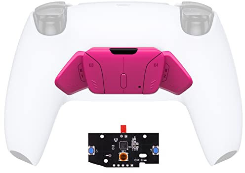 eXtremeRate Trasforma Rise in Rise4-Tasti Posteriori K1 K2 K3 K4&Scheda PCB Ricambio per ps5 Controller Rise&Rise4 Remap Kit(Non Remap Kit Completo)-Nova Pink