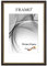 FRAMO Holz Bilderrahmen 84,1 x 118,9 cm (DIN A0) aus Massivholz | Schwarz Gold | Farbe/Größe wählbar | Rahmen für Poster | Puzzle | Foto collage N°065
