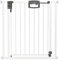 Geuther Türschutzgitter Easylock Plus | Treppenschutzgitter ohne Bohren Breite 112,5-120,5 cm | Türgitter Baby Holz-Metall | Kinderschutzgitter beidseitig öffnend | Kindersicherung Tür | Weiß