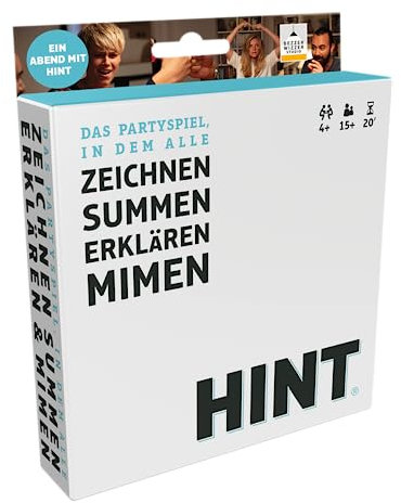Bezzerwizzer Studio, HINT Pocket, Partyspiel, Kartenspiel, 4+ Spieler, Ab 15+ Jahren, 20 Minuten, Deutsch