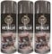 YORKSHIRE HOMEWARE 400ML Metallic Gun Metal Grey Spray | Aerosol Paints For Furniture, Plastic, Metal, Wood, | Quick Drying Gloss Finish Paint | Long Lasting Interior & Exterior Paints (3)