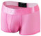 JOCKMAIL sous-vêtements Sexy Slips Boxer pour Hommes Soie Glacée Respirant (XL, Pink)