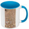 Mug de Couleur Qualité Premium Bleu - Gustave Klimt/L'Attente - Tasse avec anse et intérieur de couleur