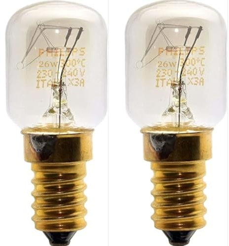 Quebec Oven Pygmy Lamp – SES E14 Small Edison Screw - Warm White Clear - Incandescent Traditional Replacement Light Bulb - Pack of 2 [Energy Class G] (25, Watts)