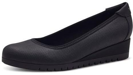 s.Oliver Damen Wedge Pumps mit Keilabsatz Elegant, Schwarz (Black), 40 EU