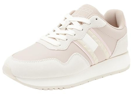 Tommy Jeans Tjw Eva Runner Mat Mix Ess En0en02510, Sneaker da Corsa Donna, Grigio Drifty Dunes, 39 EU