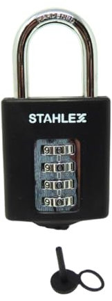 Zahlenschloss 50 mm Quick Reset - Robustes und sicheres Zahlenschloss. Ideal für Taschen, Schränke, Tore und mehr. | Zuverlässige Sicherheit | Einfache Installation