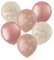 Folat 24995 Baby Shower Deko, Babyparty, Rosa, WeißLatexballons - Blooming Baby Girl - 33 cm - 6 Stück