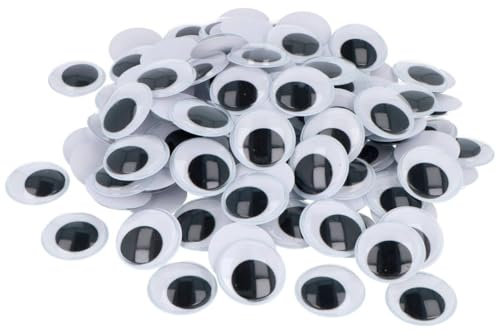 INNSPIRO Ojos móviles Adhesivos Blanco y Negro diam. 30mm. 1000u.