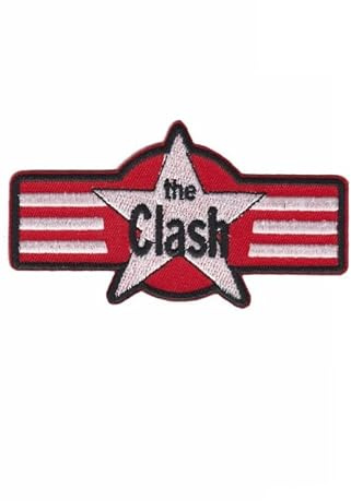 The Clash Star Punk Band Patch Badge Embroidered Iron on Applique Patch Accessory