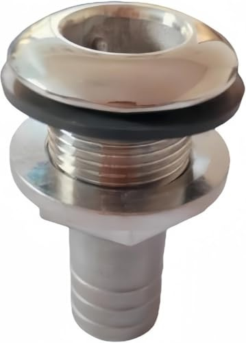 COZERI 64mm 3/4 Zoll Borddurchlass Verschraubung Mit Mutter Edelstahl Entlüftung Anschluss Universelle Borddurchbruch Lösung Für Boote Yachten Und Marine Anwendungen Hohe Qualität Langlebigkeit