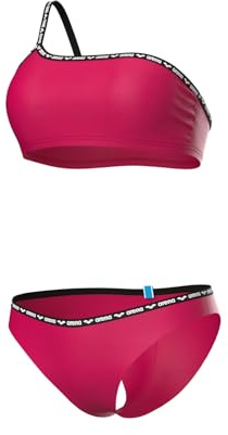 ARENA Damen Women's Solid Single Shoulder Bikini Two Piece Swimsuit (1er Pack)