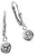 Zeeme Basic Damen Ohrhänger 925/- Sterling Silber 2,5cm Glänzend Zirkonia weiß 299230003R