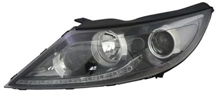 Scheinwerfer Linker Scheinwerfer Fahrerseite Scheinwerferbaugruppe Projektor Frontlicht Autolampe Autolicht kompatibel mit Kia Sportage SL 2009 2010 2011- VP2210L