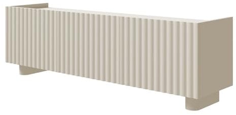 Selsey Mueble TV Fiorra - Elegante y Funcional - Mueble para Televisión con Compartimentos Cerrados y Pasaje para Cables - MDF y Paneles Laminados - Muebles para Audio/Vídeo para Salón - Ancho 144 cm