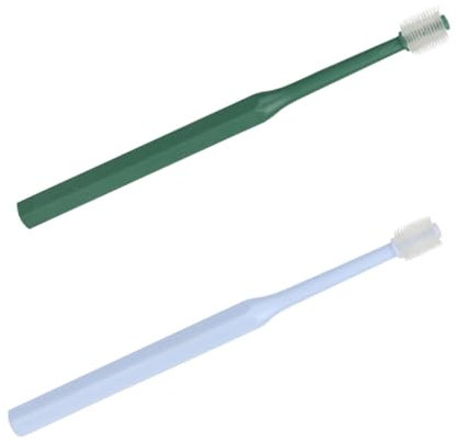 HOLIDYOYO 2stücke Zahnbürste Für Welpen Handgehaltene Haustierzahnbürste Aus Hochwertigem Kunststoff Und Tpe-material Ergonomisch Geformter Griff Für Leichte Mundhygiene-reinigung Bürstenkop