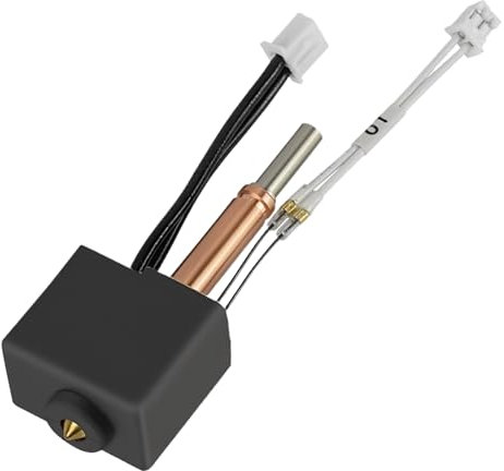 Hotend 3D-Drucker-Extruder-Druckkopf-Kit für Anycubic Kobra 2/Kobra 2 Pro/Kobra 2 Plus/Kobra 2 Max/Kobra 2 Ne, inklusive 0,4 mm Messingdüse, Keramikkartusche, Heizung, Silikonsocken-Thermistor-Druck