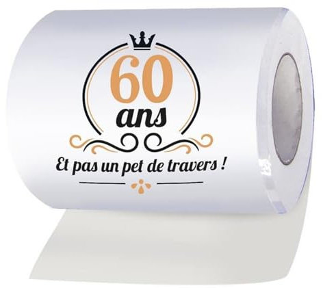 Rouleau de Papier WC Humoristique/PQ Royal (60 ans)
