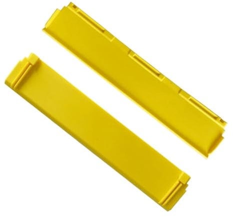 2-Pack 170mm Replacement Rubber Squeegee Blades for Kärcher WV6 Window Vacuum - Streak-Free Cleaning, Easy-Install Yellow Wipers