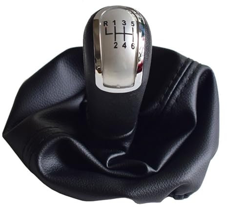 Schaltknauf Für C-Klasse W202 W208 E-Klasse W210 W203 S203/W245 W169 (04-12)/W168 (97-04) 5/6-Gang-Schaltknauf Auto Schaltknauf(Up-R-6-Silver)