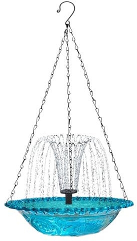 Bebedero para Aves Exterior,Fuente De Agua Solar - Bebedero Colgante Decorativo para Colibríes Y Patio Al Aire Libre