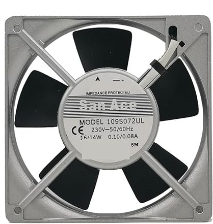 QHHOZHD Ventilateur de Refroidissement à Grand Volume d'air 109S072UL 230 V 0,10/0,08 A 12 cm 120 x 25 mm 12025