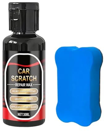 Motorrad Helm Visier Politur Kratzer Entferner Set – 35ml Kunststoff Reparatur Paste für Polycarbonat & Scheiben – Ideal für Motorradhelme, Brillen & Schutzbrillen – Schnelle & Einfache Anwendung