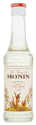 MONIN Sirop Pur Sucre de Canne pour Café, Cappuccino et Chocolat Chaud - Arômes Naturels - 25cl