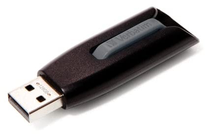 Verbatim 49189 Store 'N' GO V3 Memoria USB portatile 128 GB, Colore: Grigio, Marrone