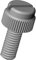 ajile - 20 pièces - Vis moletée fendue nylon diam. M4 | longueur = 16 mm plastique polyamide PA6.6 isolant