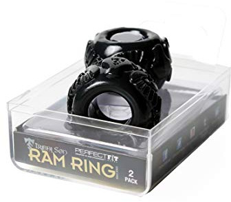 Stretch Tribal Son Ram Ring - schwarz - Boxed Double Kit, 1er Pack (1 x 2 Stück)