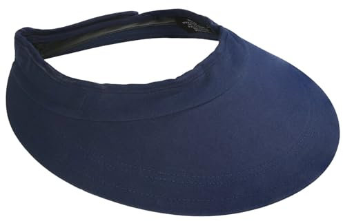EquiVisor Original 4.5” Sun Visor | Helmet Sun Protection Visor with Patented Gripper System | One Size Fits All | Ideal for Horseback Riding, Biking, Golfing | Mens and Womens Visor Hat | Navy