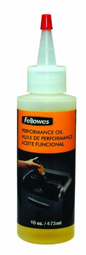 Fellowes Powershred Performance Shredder Oil, 16 oz., Extended Nozzle Bottle (3525010)